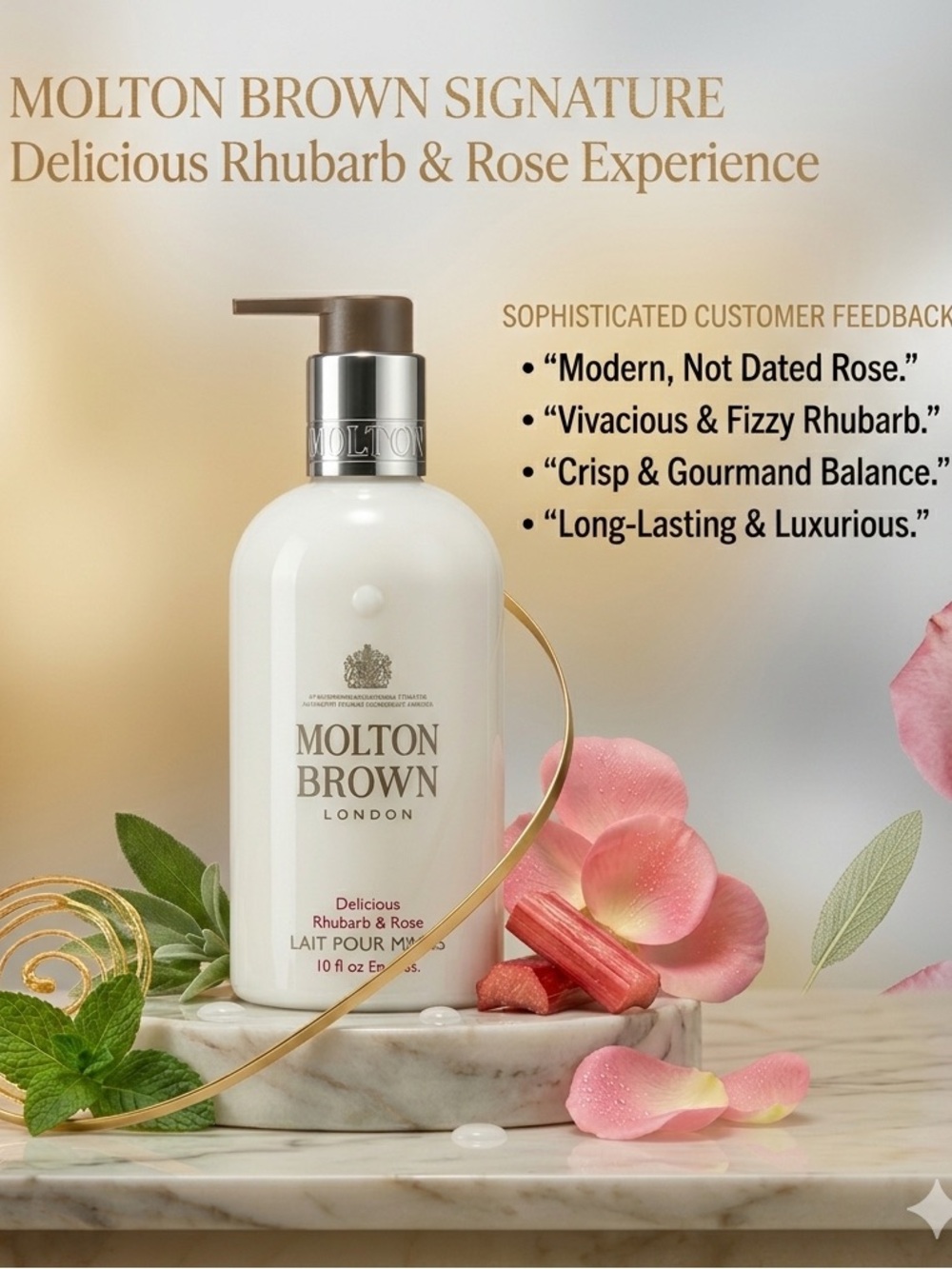 NWT Philosophy Citron & Sage 16oz + Molton Brown Rhubarb Rose 10oz Bundle - Picture 4 of 7